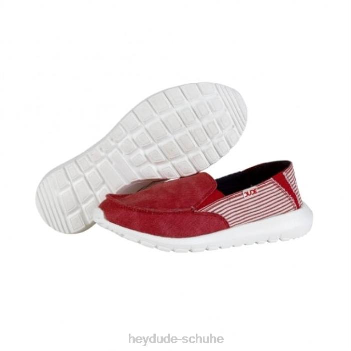 Hey Dude Frauen Heydude Ava Slip-on mit roten Streifen 2PV4407