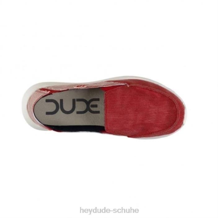 Hey Dude Frauen Heydude Ava Slip-on mit roten Streifen 2PV4407