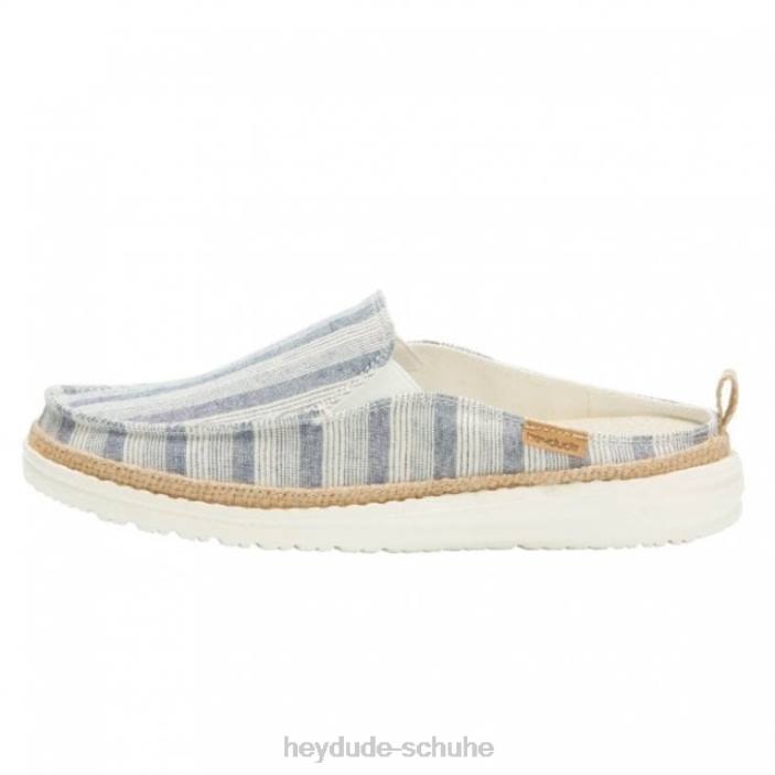 Hey Dude Frauen Heydude Lexi Stripes Slip-on-Mule aus Baumwolle in Blau 2PV4398