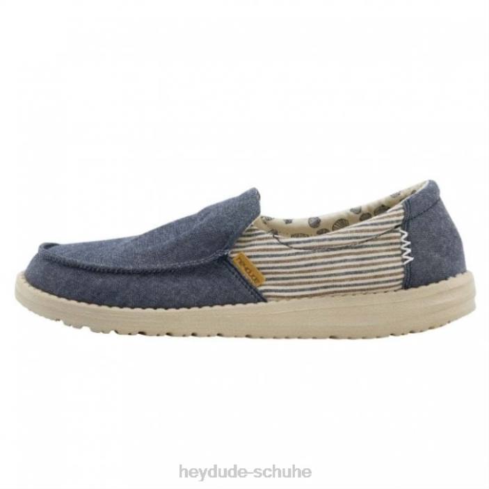 Hey Dude Frauen Heydude Misty Barbados Canvas blau 2PV4394