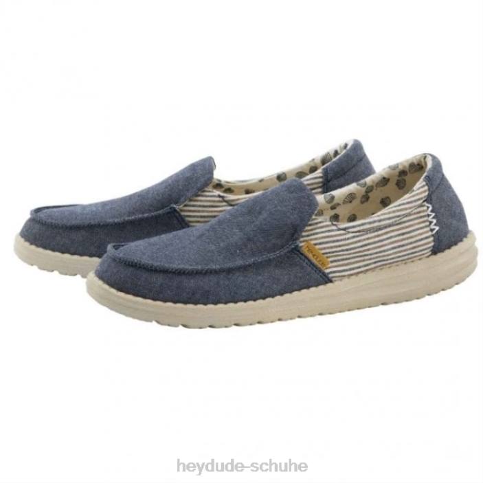 Hey Dude Frauen Heydude Misty Barbados Canvas blau 2PV4394