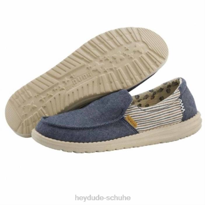 Hey Dude Frauen Heydude Misty Barbados Canvas blau 2PV4394