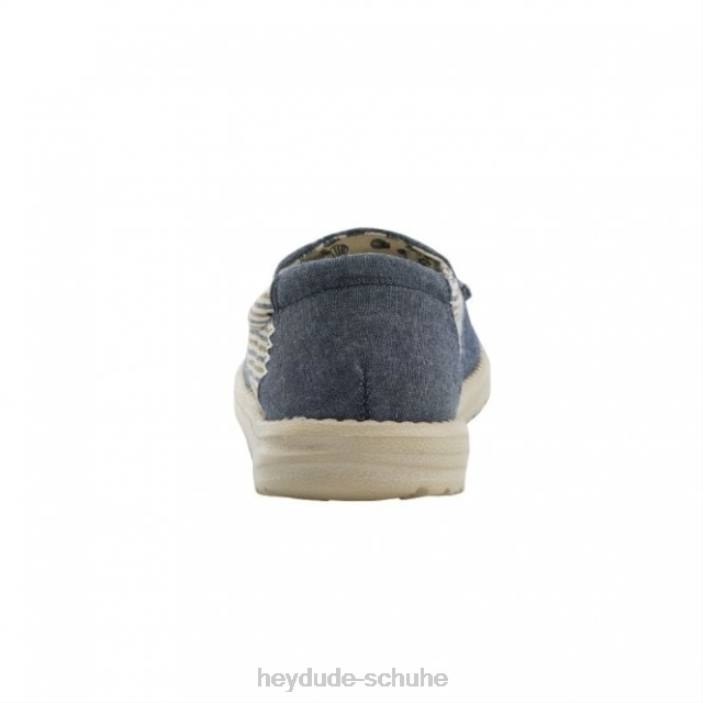 Hey Dude Frauen Heydude Misty Barbados Canvas blau 2PV4394