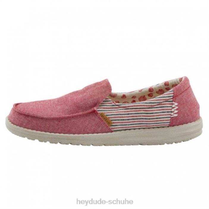 Hey Dude Frauen Heydude Misty Barbados Leinwand rot 2PV4396