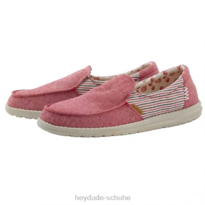 Hey Dude Frauen Heydude Misty Barbados Leinwand rot 2PV4396