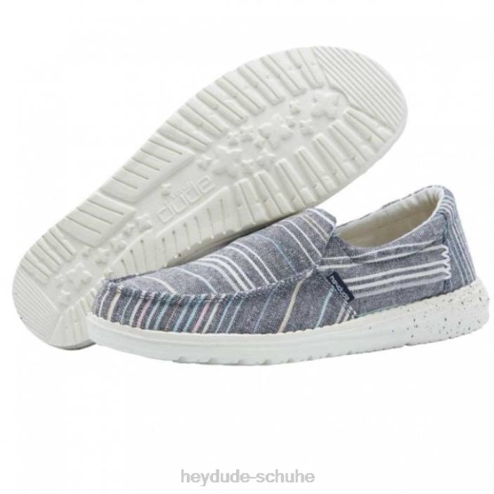 Hey Dude Frauen Heydude Misty Chambray Streifen blau 2PV4393