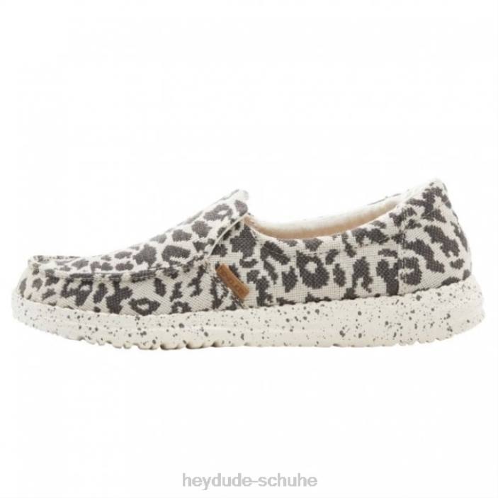 Hey Dude Frauen Heydude Misty Cheetah Canvas grau 2PV4395