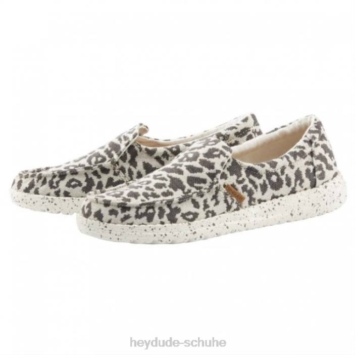 Hey Dude Frauen Heydude Misty Cheetah Canvas grau 2PV4395