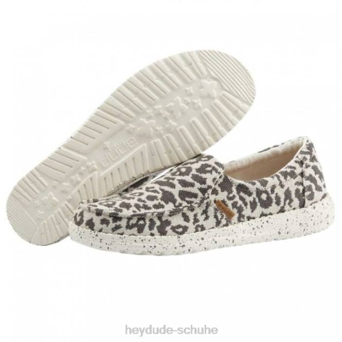 Hey Dude Frauen Heydude Misty Cheetah Canvas grau 2PV4395