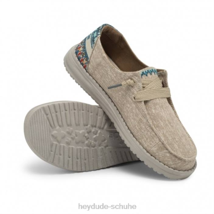 Hey Dude Frauen Heydude Wendy Chambray Sonnenblumenbeige 2PV4413