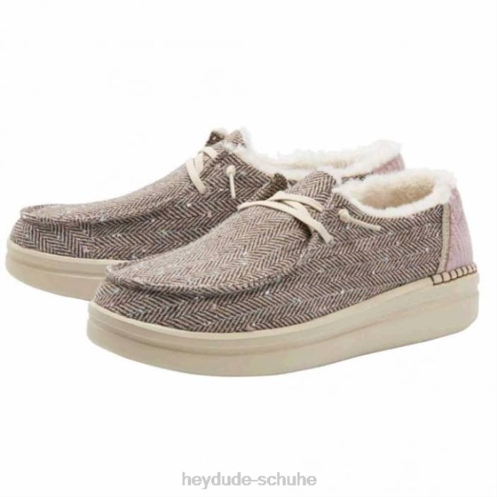 Hey Dude Frauen Heydude Wendy Rise Chalet braunes Fischgrätenmuster 2PV4453