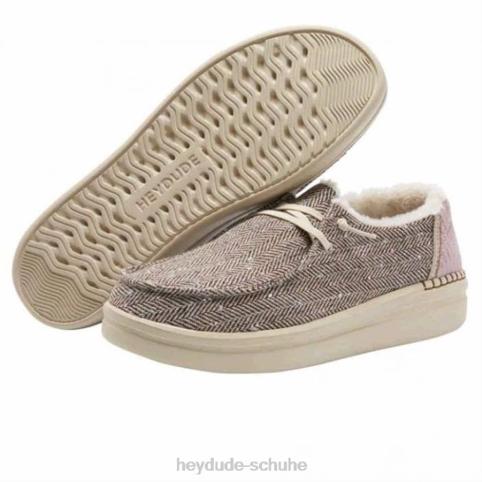 Hey Dude Frauen Heydude Wendy Rise Chalet braunes Fischgrätenmuster 2PV4453