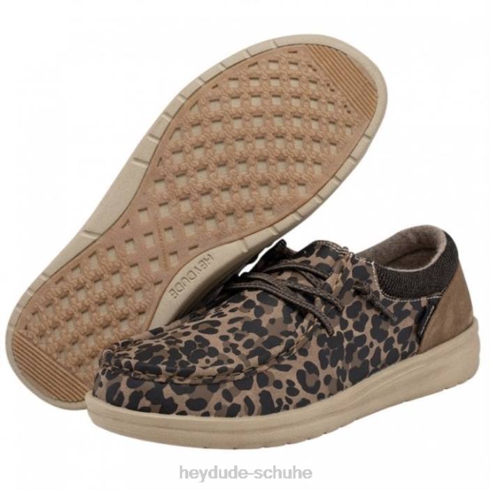 Hey Dude Frauen heydude Polly recyceltes Leder Leopardennuss 2PV4450