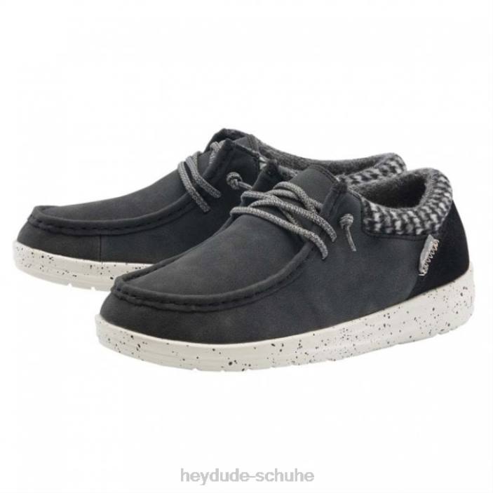 Hey Dude Frauen heydude Polly recyceltes Leder schwarz 2PV4474