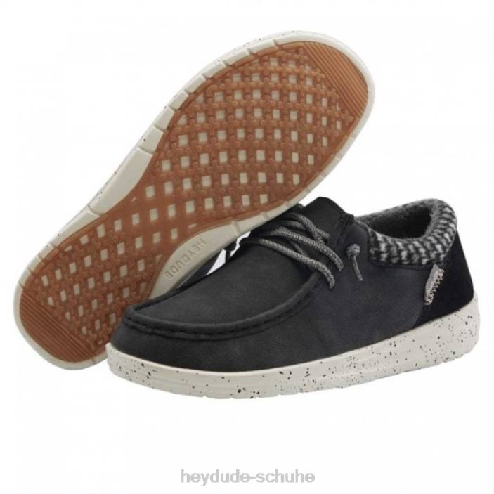 Hey Dude Frauen heydude Polly recyceltes Leder schwarz 2PV4474