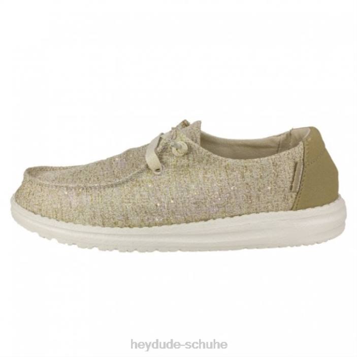 Hey Dude Frauen heydude wendy chambray beige funkeln 2PV4481