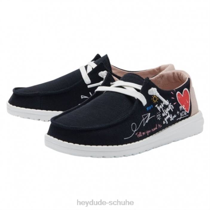 Hey Dude Frauen heydude wendy chambray doodle schwarz 2PV4461