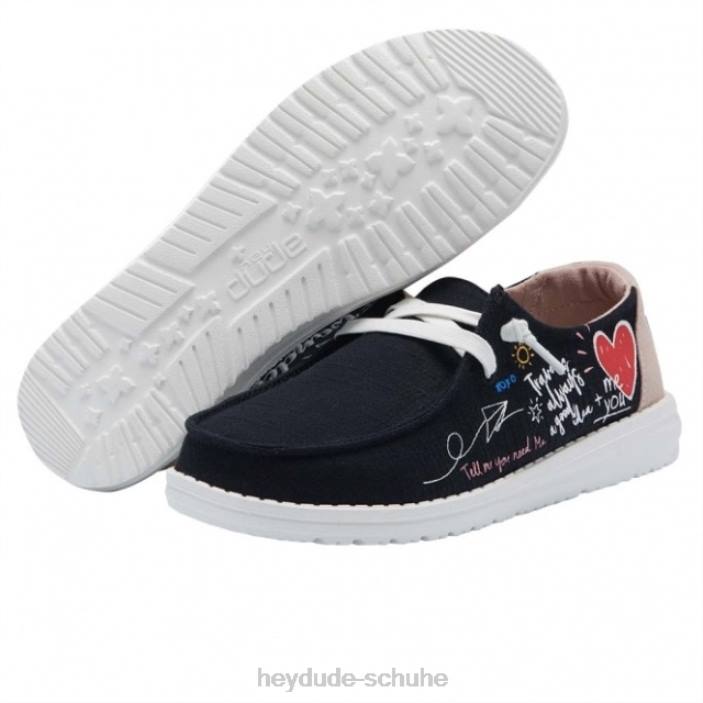 Hey Dude Frauen heydude wendy chambray doodle schwarz 2PV4461