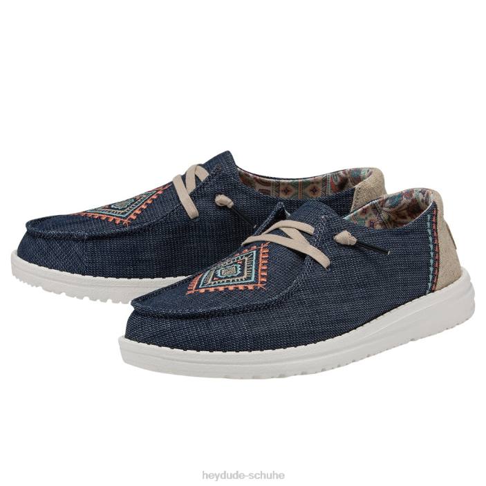 Hey Dude Frauen Wendy Boho Grau Ozeanblau 2PV444
