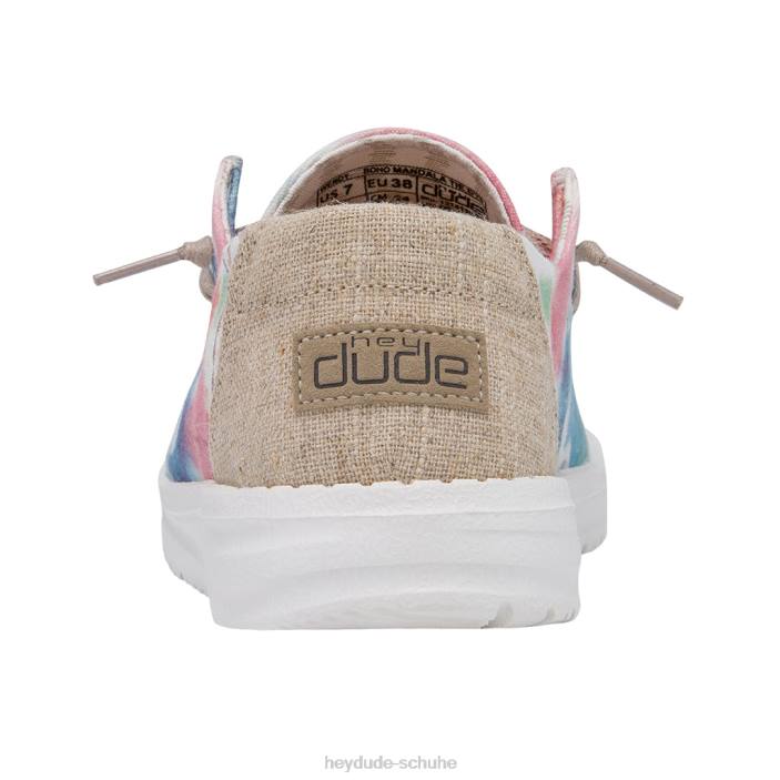 Hey Dude Frauen Wendy Boho graues Mandala-Batikmuster 2PV446