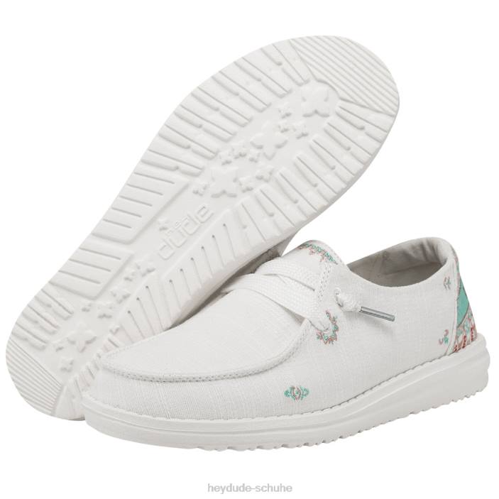 Hey Dude Frauen Wendy Flora Lilie weiß 2PV412
