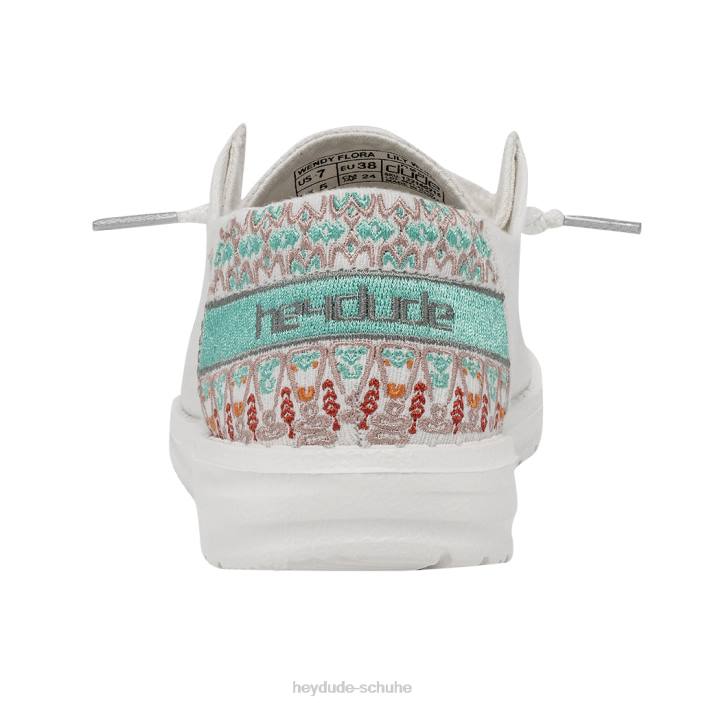 Hey Dude Frauen Wendy Flora Lilie weiß 2PV412