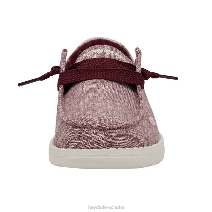 Hey Dude Frauen Wendy Flora Pfingstrose rot 2PV413