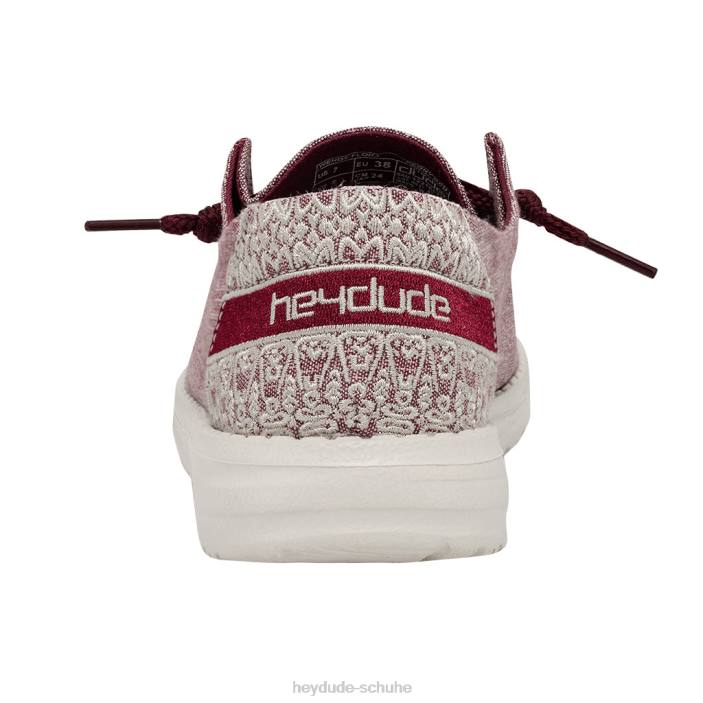 Hey Dude Frauen Wendy Flora Pfingstrose rot 2PV413