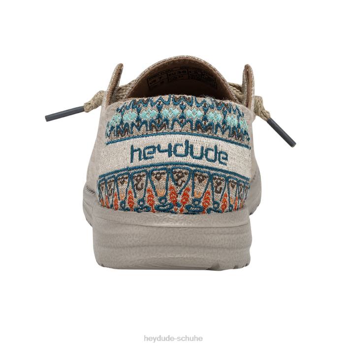 Hey Dude Frauen Wendy Flora Sonnenblumenbeige 2PV414