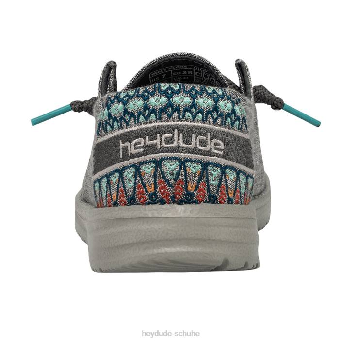 Hey Dude Frauen Wendy Flora Tulpe grau 2PV415