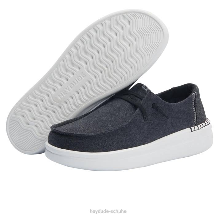 Hey Dude Frauen Wendy Rise Chambray Schwarz 2PV426