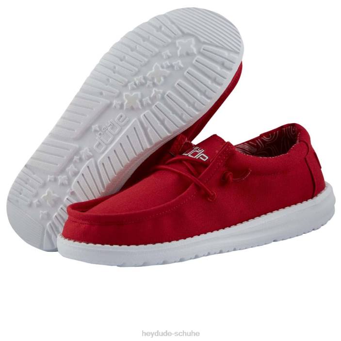 Hey Dude Kinder Wally Jugend rot 2PV4205