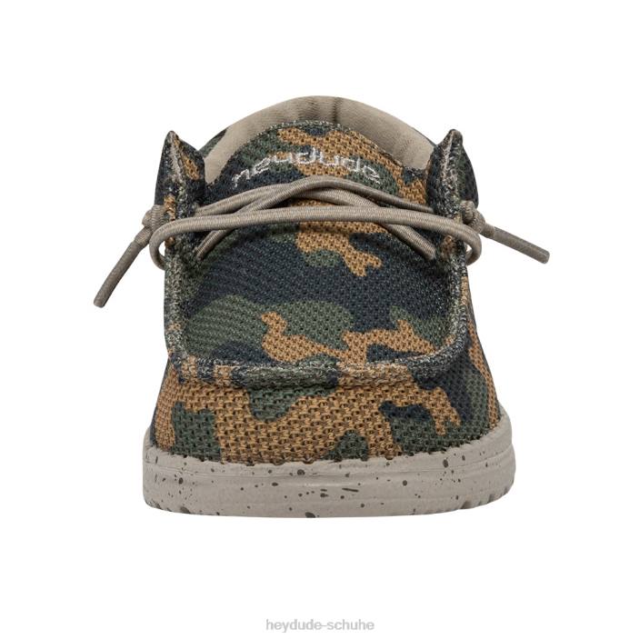 Hey Dude Kinder Wally Youth Sox Army Camo 2PV4213