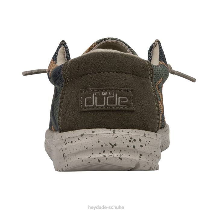 Hey Dude Kinder Wally Youth Sox Army Camo 2PV4213