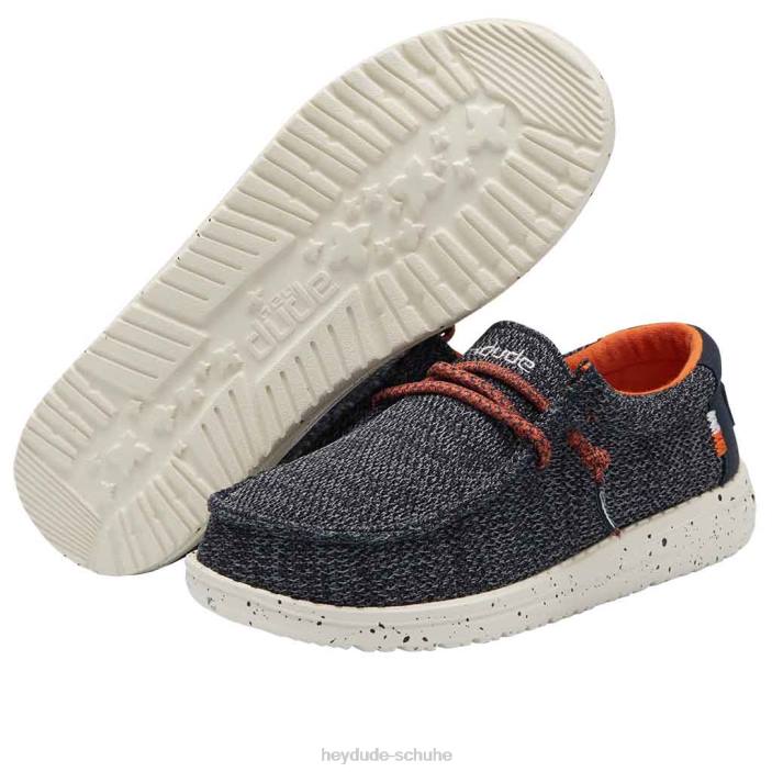 Hey Dude Kinder Wally Youth Sox Ocean Blue 2PV4209