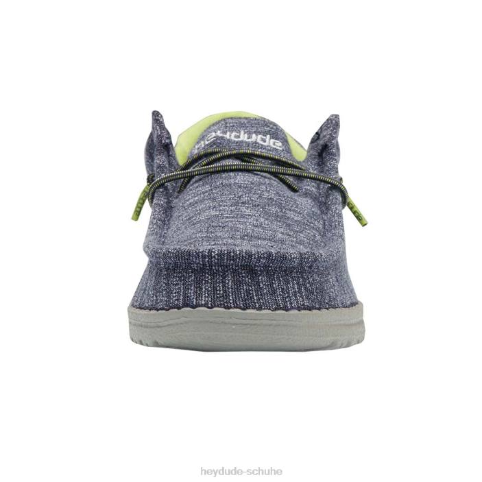 Hey Dude Kinder Wally Youth Stretch Navy 2PV4217