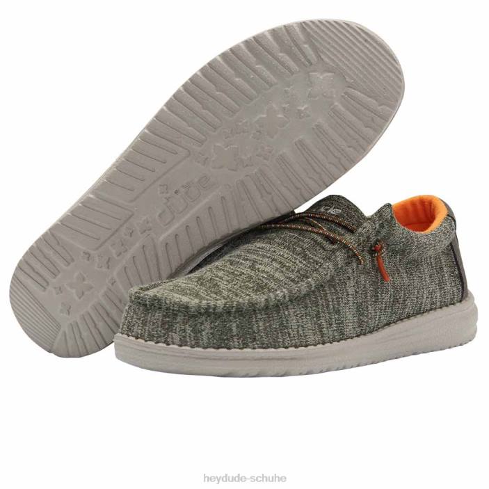 Hey Dude Kinder Wally Youth Stretch Salbei 2PV4216