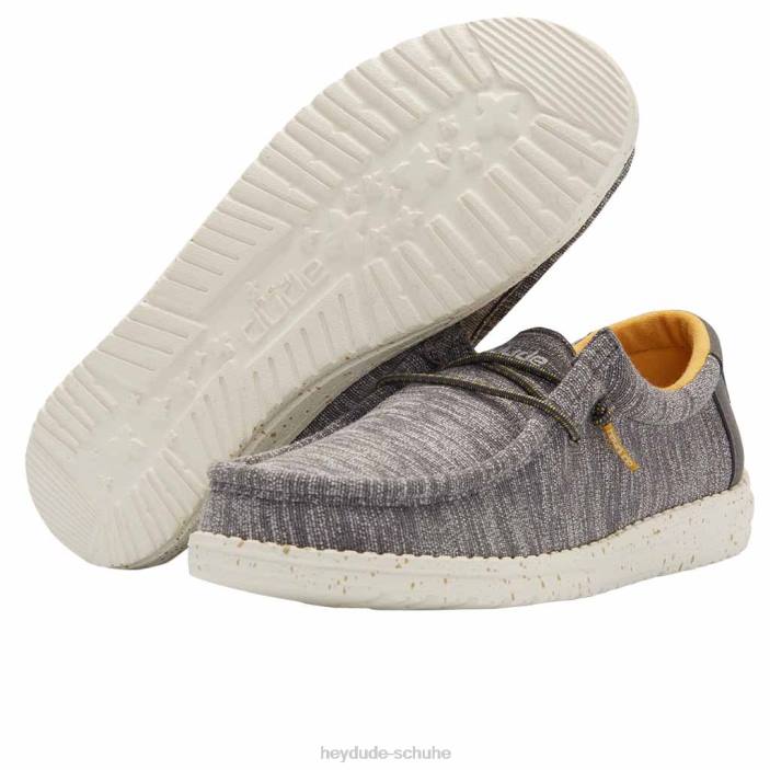 Hey Dude Kinder Wally Youth Stretch Taupe 2PV4218