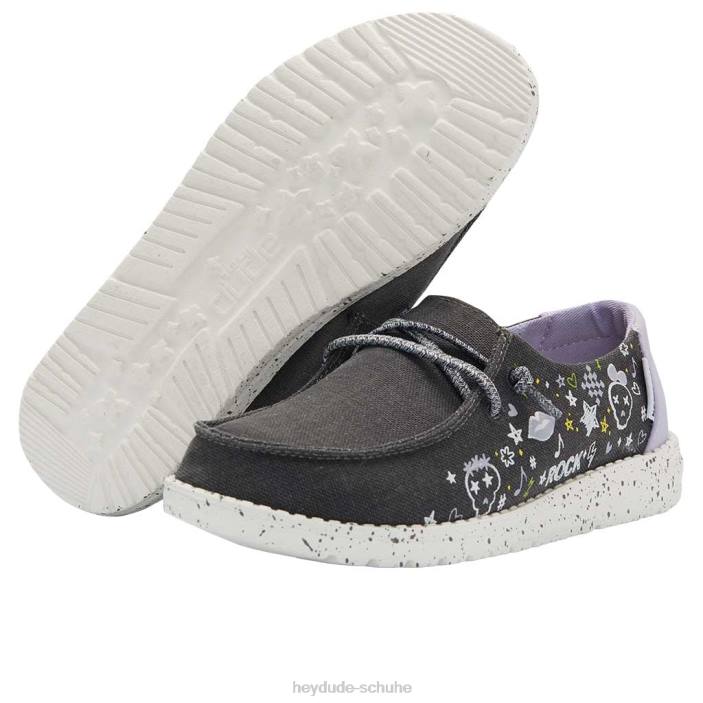 Hey Dude Kinder Wendy Youth Doodle schwarz 2PV4199