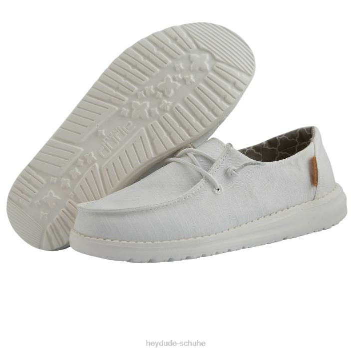 Hey Dude Kinder Wendy Youth Leinen weiß 2PV4202