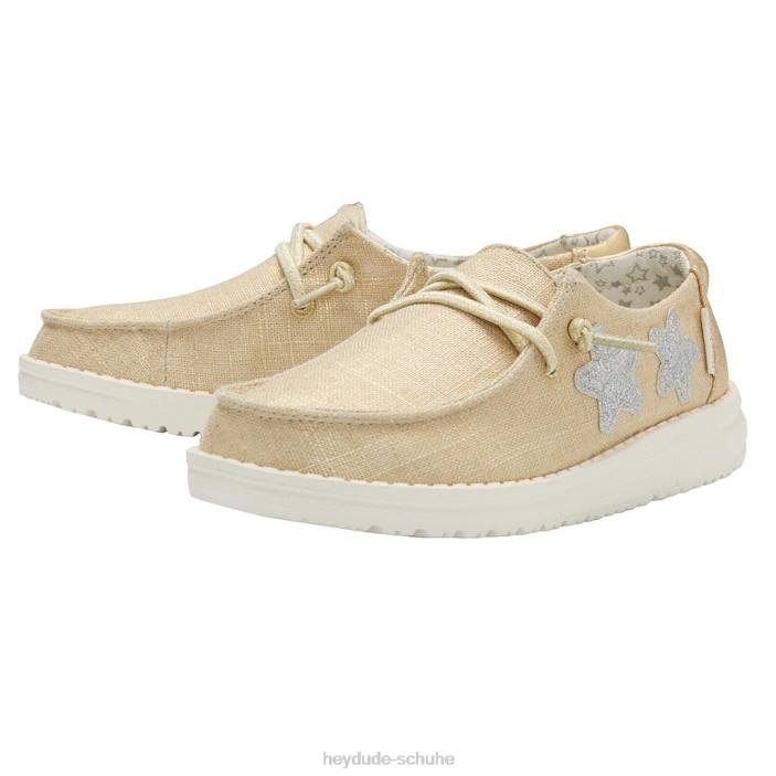 Hey Dude Kinder Wendy Youth Star Gold 2PV4186