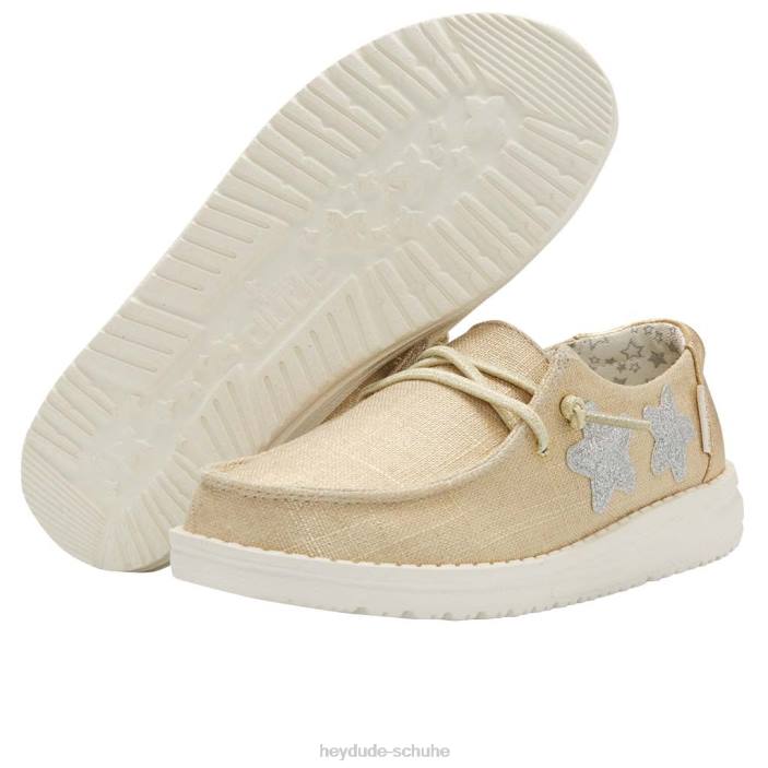 Hey Dude Kinder Wendy Youth Star Gold 2PV4186