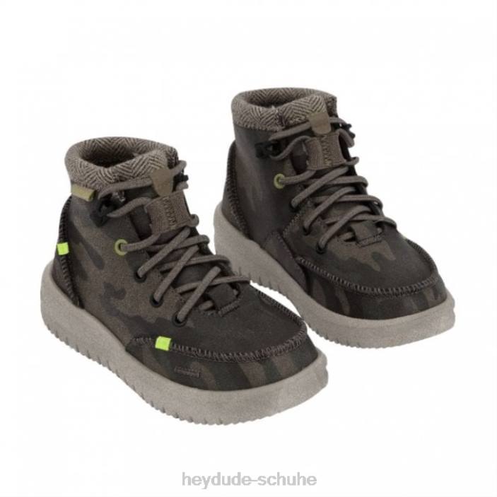 Hey Dude Kinder Heydude Bradley Youth recyceltes Leder Woodland Camo 2PV4497