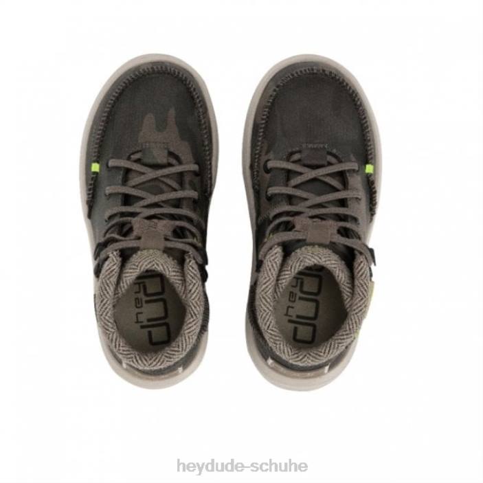 Hey Dude Kinder Heydude Bradley Youth recyceltes Leder Woodland Camo 2PV4497