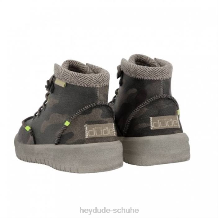 Hey Dude Kinder Heydude Bradley Youth recyceltes Leder Woodland Camo 2PV4497