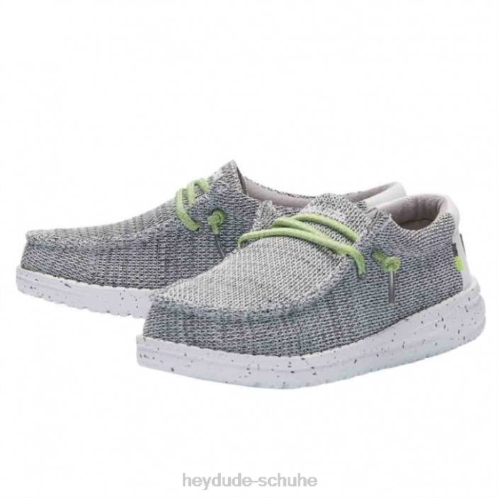 Hey Dude Kinder Heydude Wally Youth Sox Stone White 2PV4509