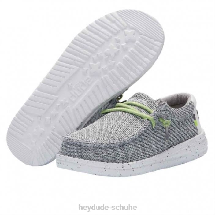 Hey Dude Kinder Heydude Wally Youth Sox Stone White 2PV4509