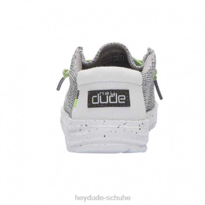 Hey Dude Kinder Heydude Wally Youth Sox Stone White 2PV4509