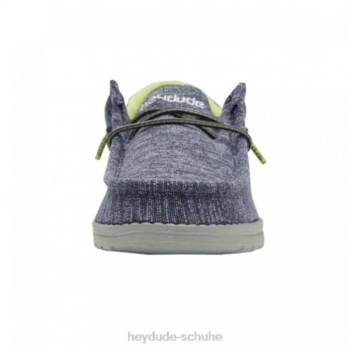 Hey Dude Kinder Heydude Wally Youth Stretch Navy 2PV4512