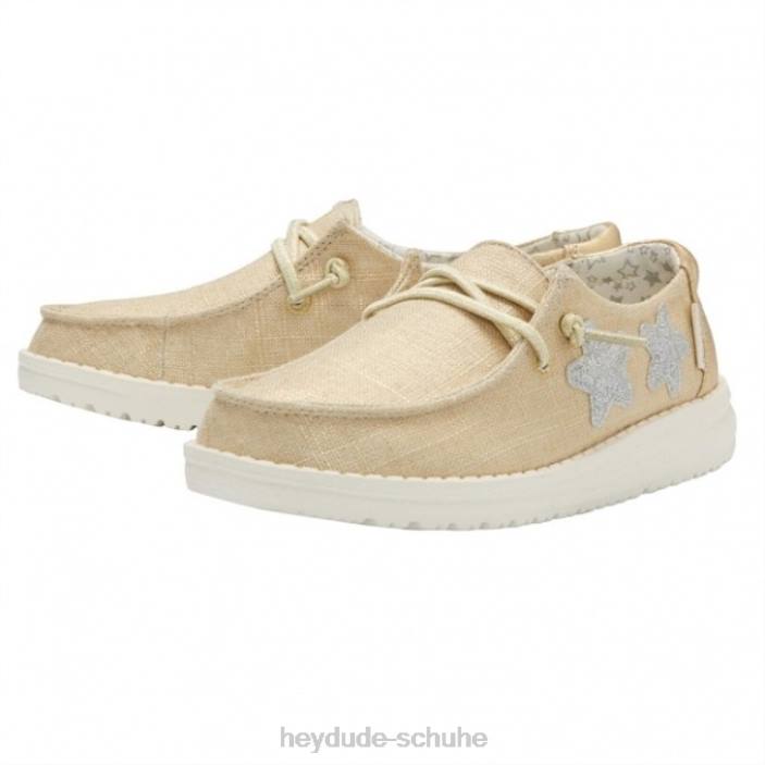 Hey Dude Kinder Heydude Wendy Youth Star Gold 2PV4507